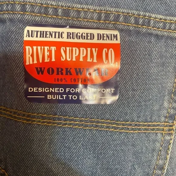 Rivet Workwear Rugged Denim Relaxed Jeans size 32*32 NWT - Picture 3 of 9